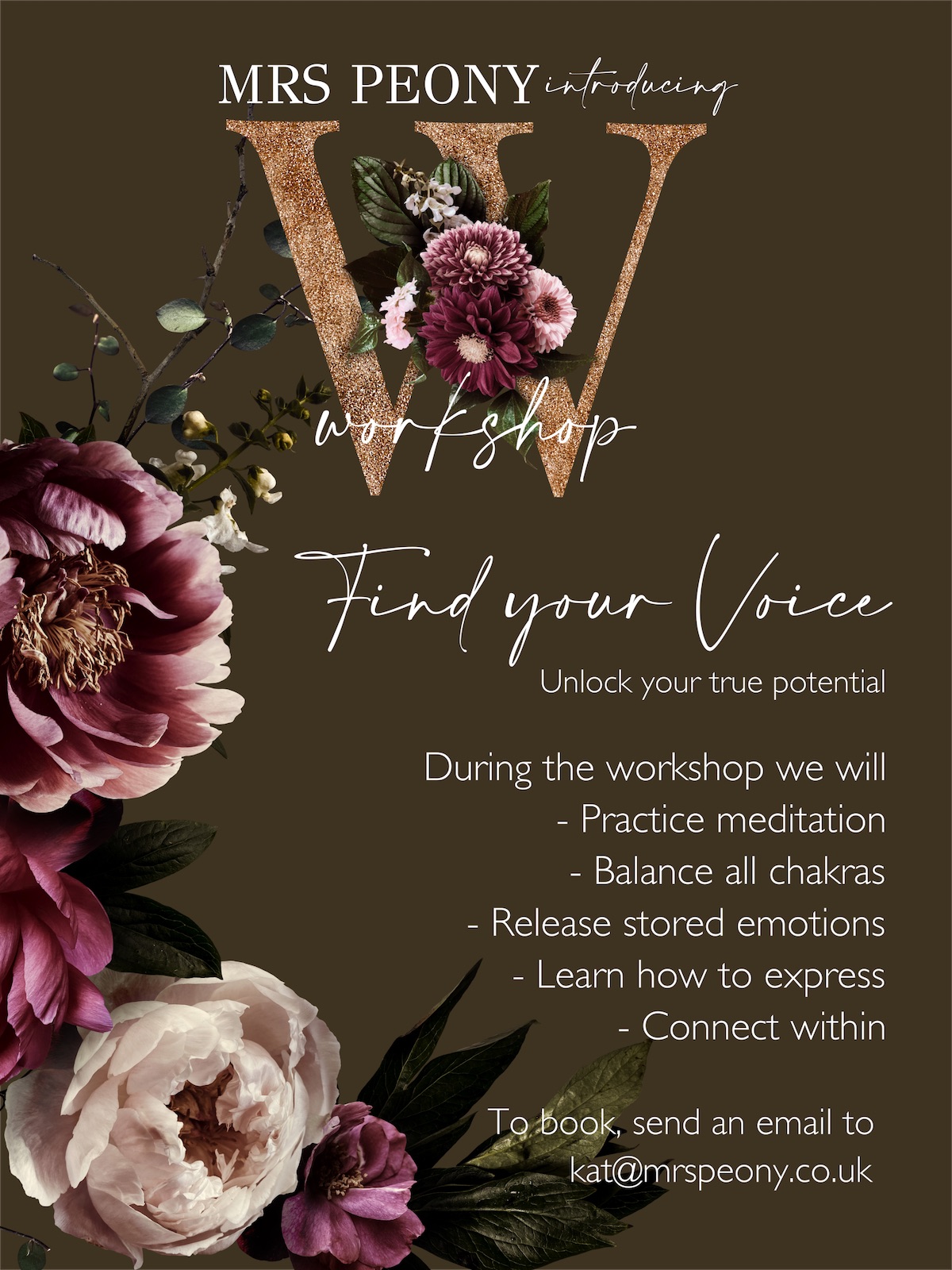 Find your voice workshop